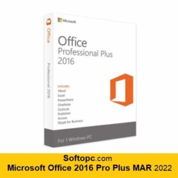 Microsoft Office 2016 Pro Plus MAR 2022