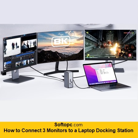 How to Connect 3 Monitors to a Laptop Docking Station
